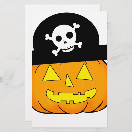 pompoen briefpapier (Voorkant / Achterkant)