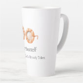 Pompoen Bril Wees Jezelf Latte Mok (Rechterhoek)
