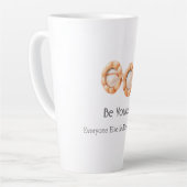 Pompoen Bril Wees Jezelf Latte Mok (Linkerhoek)