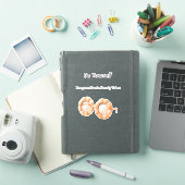 Pompoen Bril Wees Jezelf Sticker (iPad Cover)