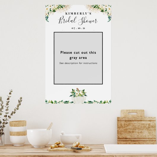 Pompoen Bruidsfeest Fotohokje Lijst Prop Poster (Keuken)