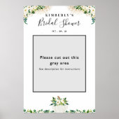 Pompoen Bruidsfeest Fotohokje Lijst Prop Poster (Voorkant)