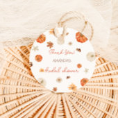 Pompoen Bruiloft Bridal Shower Boho Bloem Bedankjes Labels