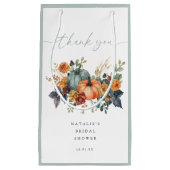 Pompoen Bruiloft in de Herfst Klein Cadeauzakje (Voorkant)