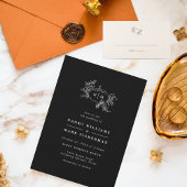 Pompoen bruiloft plaatskaartje