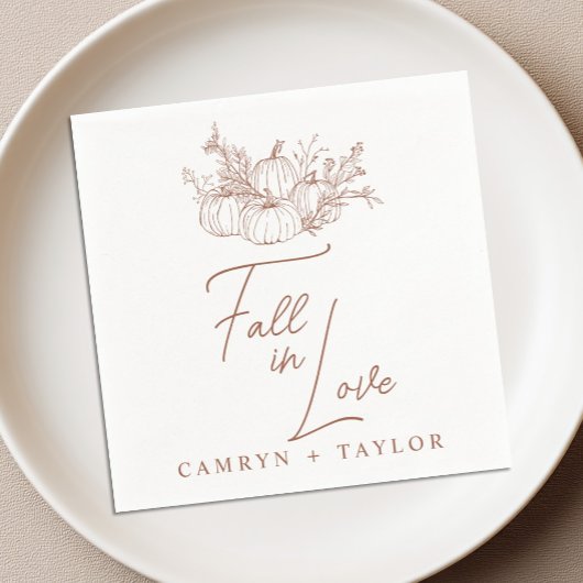 Pompoen Bruiloft Servet