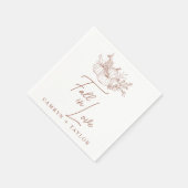 Pompoen bruiloft servet (Hoek)