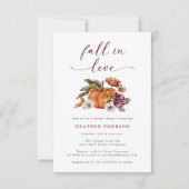 Pompoen Bruiloftsfeest Kaart (Voorkant)