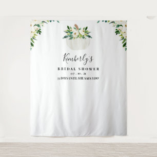 Pompoen Bruiloftsshower Achtergrond, Fotohokje Pro Wandkleed