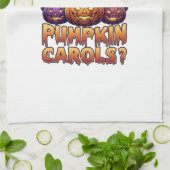 Pompoen Carols Halloween Heksenhoed Jack Lantern B Theedoek (Gevouwen)