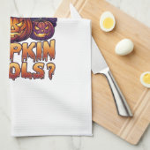 Pompoen Carols Halloween Heksenhoed Jack Lantern B Theedoek (Quarter Fold)
