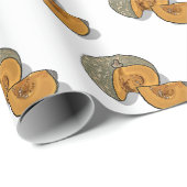 Pompoen cartoon illustratie cadeaupapier (Rol Hoek)