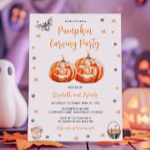 Pompoen Carving Halloween Party Kaart