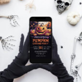 Pompoen Carving Halloween Party Kaart