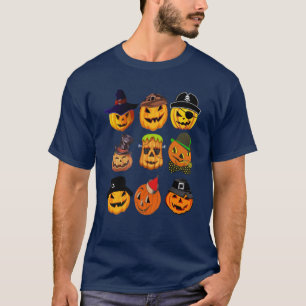 Pompoen Carving Halloween Shirt Spooky Kostuum T-s
