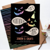 Pompoen Carving Halloween Uitnodigen Carving Conte Kaart