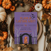 Pompoen Carving Party Spooky Herfst Kaart
