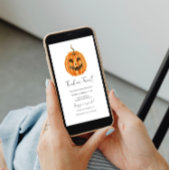 Pompoen Carving Party Uitnodiging voor Halloween