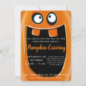 pompoen carving school PTO PTA Halloween feest Kaart (Voorkant)