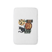 Pompoen Cat Beer Halloween Badmat (Voorkant Verticaal)