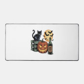 Pompoen Cat Beer Halloween Bureaumat (Voorkant)