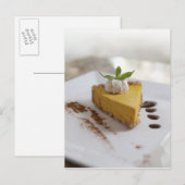 Pompoen Cheesecake Briefkaart (Voorkant / Achterkant)