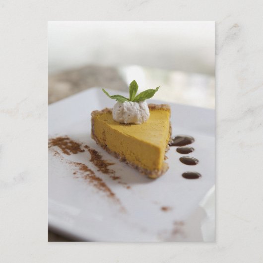 Pompoen Cheesecake Briefkaart (Voorkant)