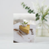 Pompoen Cheesecake Briefkaart (Staand voorkant)