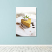 Pompoen Cheesecake Canvas Afdruk (Insitu (Houten vloer))