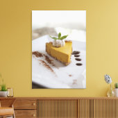 Pompoen Cheesecake Canvas Afdruk (Insitu (Woonkamer))