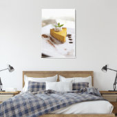 Pompoen Cheesecake Canvas Afdruk (Insitu (Slaapkamer))