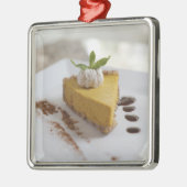 Pompoen Cheesecake Metalen Ornament (Links)