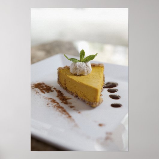 Pompoen Cheesecake Poster (Voorkant)