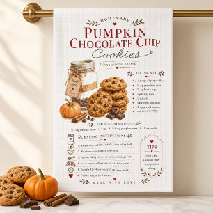 Pompoen Chocolade Chip Koekjes Recept Thanksgiving Theedoek