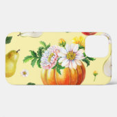 Pompoen, chrysant: herfst fruit illustratie. Case-Mate iPhone case (Achterkant (horizontaal))