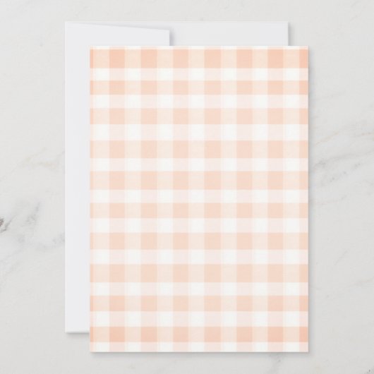 Pompoen Clothesline Rustiek Baby shower Kaart (Achterkant)