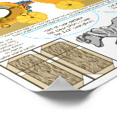 Pompoen Coach Dankbaar Bruiloft Tafel Kaart Lijst Poster (Hoek)