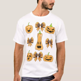 Pompoen coquette boog herfst oogst t-shirt