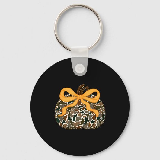 Pompoen Coquette Strik Thanksgiving Herfst Fall Bl Sleutelhanger (Voorkant)