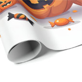 Pompoen Corgi Feest Cadeaupapier (Rol Hoek)