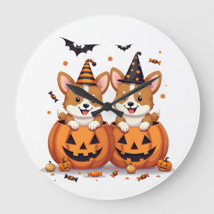 Pompoen Corgi Feest Grote Klok