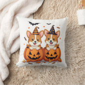 Pompoen Corgi Feest Kussen (Deken)