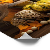 Pompoen cornucopia digitale print (Hoek)