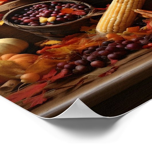 Pompoen cornucopia digitale print (Hoek)