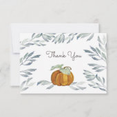 Pompoen Dank Je Kaartje Bedankkaart (Voorkant)