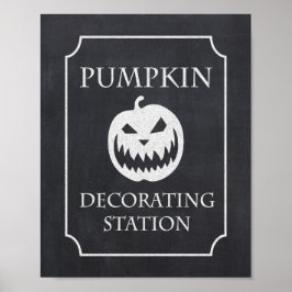 Pompoen Decoratie Station Halloween Feestbord