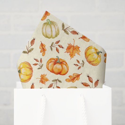 Pompoen Decoupage Tissuepapier, Thanksgiving Herfs Tissuepapier (Cadeauzakje)