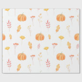 Pompoen Design Gift Wrapping Paper Cadeaupapier (Vlak)