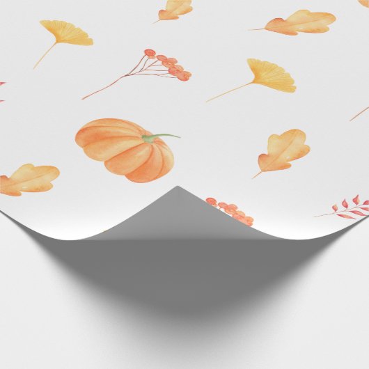 Pompoen Design Gift Wrapping Paper Cadeaupapier (Hoek)