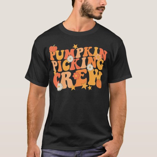 pompoen die de Herfst herfst op het Crew Squad Gro T-shirt (Voorkant)